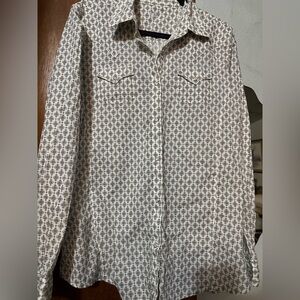 Rock 47 Wrangler Shirt Women’s Western Cowgirl Snap Sz. XL